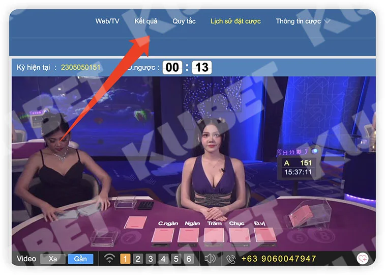 Sảnh live casino đình đám